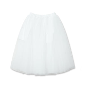 BLACK Comme des Garçons Nylon Tulle Skirt (White)