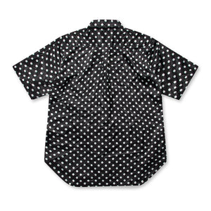 BLACK Comme des Garçons Satin Dot Print Shirt (Black/White)