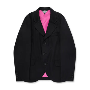 BLACK Comme des Garçons Wool Gabardine Jacket (Black)