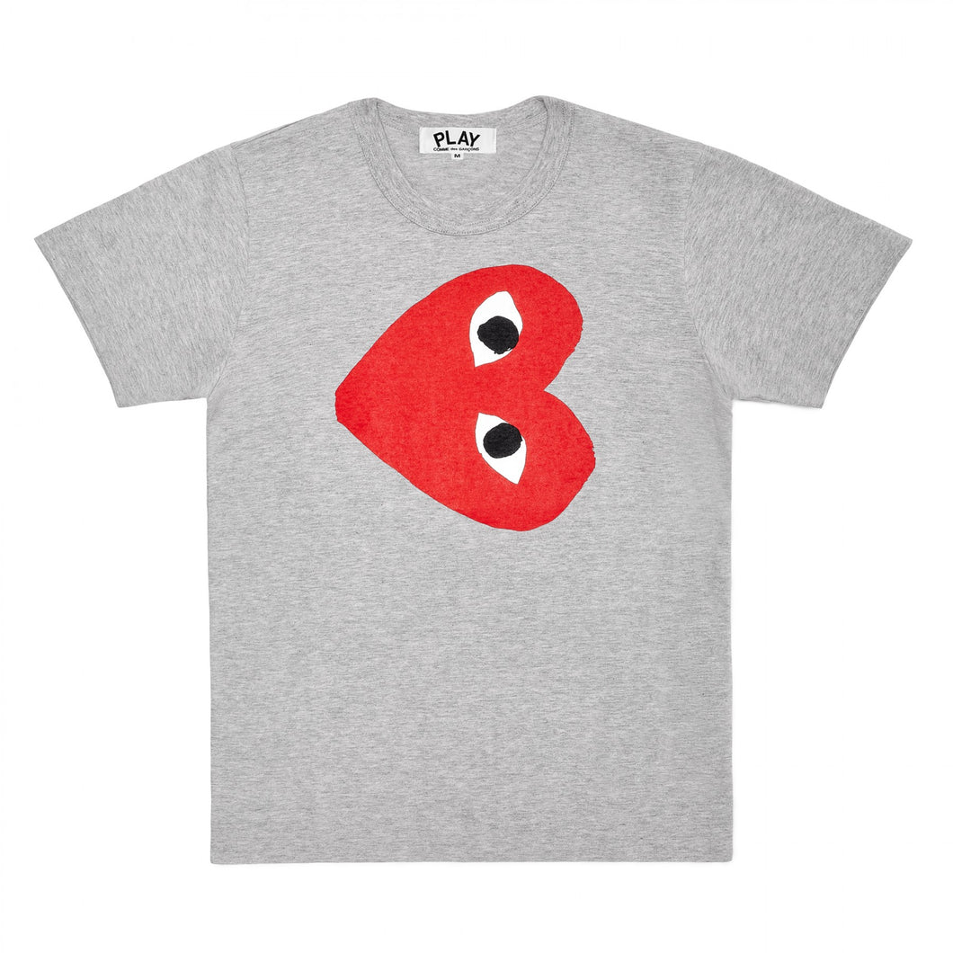 Play Comme des Garçons Red Heart T-Shirt (Grey)