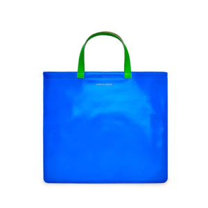 CDG Wallet Super Fluo Tote Bag (Blue/Orange)