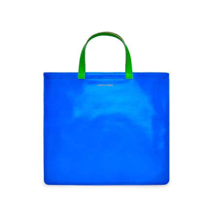 CDG Wallet Super Fluo Tote Bag (Blue/Orange)