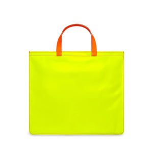 CDG Wallet Super Fluo Tote Bag (Pink/Yellow)