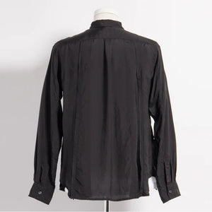 BLACK Comme des Garçons Pleated Taffeta Shirt (Black)