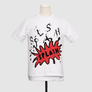 BLACK Comme des Garçons Splash T-Shirt (White)