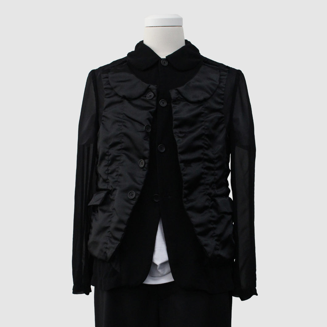 BLACK Comme des Garcons Polyester Jacket (Black)