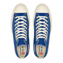 Load image into Gallery viewer, Play Comme des Garçons x Converse Black Heart Chuck Taylor All Star &#39;70 High (Blue)
