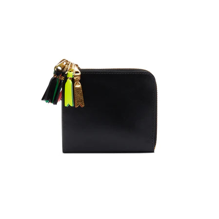 CDG Zipper Pull Zip Around Wallet (Black SA3100)