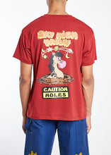 Load image into Gallery viewer, Sky High Farm Flatbush Printed S/S T-Shirt (Burgundy)
