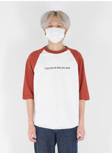 Load image into Gallery viewer, Youths in Balaclava Raglan T-Shirt (Dark Red)
