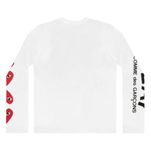 Load image into Gallery viewer, Play Comme des Garçons 4 Heart Long Sleeve (White)
