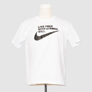 BLACK Comme des Garçons Nike Live Free T-Shirt (White)