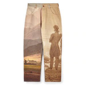 Rassvet x Caspar David Friedrich Printed Trousers (Beige)